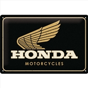 Buy Nostalgic-Art Medium Sign Honda MC Motorcycles Gold 20x30x0.5cm