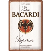 Buy Nostalgic-Art Medium Sign Bacardi Superior White 20x30x0.5cm