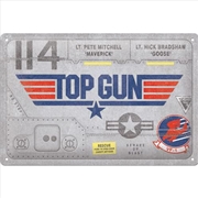 Buy Nostalgic-Art Medium Sign Top Gun - Aircraft Metal 20x30x0.5cm
