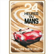 Buy Nostalgic-Art Medium Sign 24h Le Mans Red Car 1963 20x30x0.5cm