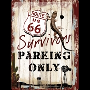 Buy Nostalgic-Art Large Sign Survivor Parking 30x40x0.5cm