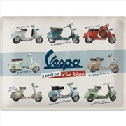 Buy Nostalgic-Art Large Sign Vespa Model Chart 30x40x0.5cm