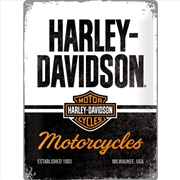 Buy Nostalgic-Art Large Sign Harley-Davidson Motorcycles 30x40x0.5cm