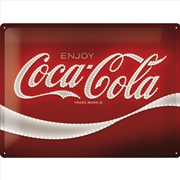 Buy Nostalgic-Art Large Sign Coca-Cola Logo Red Lights 30x40x0.5cm