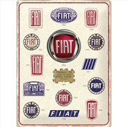 Buy Nostalgic-Art Large Sign Fiat Logo Evolution 30x40x0.5cm