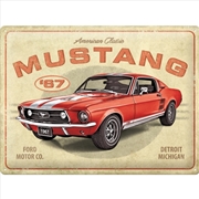 Buy Nostalgic-Art Large Sign Ford Mustang - Red 1967 GT 30x40x0.5cm