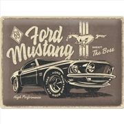 Buy Nostalgic-Art Large Sign Ford Mustang - Meet The Boss 30x40x0.5cm
