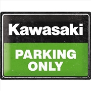 Buy Nostalgic-Art Large Sign Kawasaki Parking Only 30 x 40cm 30x40x0.5cm