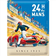 Buy Nostalgic-Art Large Sign 24h Le Mans Racing Poster Blue 30x40x0.5cm