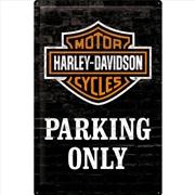 Buy Nostalgic-Art XL Sign Harley-Davidson Parking Only 40x60x0.5cm