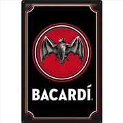 Buy Nostalgic-Art XL Sign Bacardi Logo Black 40x60cm 40x60x0.5cm