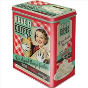 Buy Nostalgic-Art Tin Storage Box Large Have a Coffee 10x14x20cm