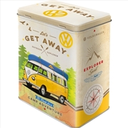 Buy Nostalgic-Art Tin Storage Box Large VW Bulli - Let's Get Away 10x14x20cm