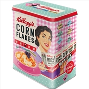 Buy Nostalgic-Art Tin Storage Box Large Kellogg's Happy Hostess Corn Flakes 10x14x20cm
