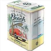 Buy Nostalgic-Art Tin Storage Box Large VW Bulli Life is Better at the Beach 10x14x20cm
