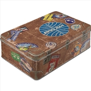 Buy Nostalgic-Art Flat Storage Tin PanAm Travel Stickers 23x16x7cm