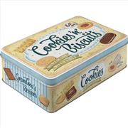 Buy Nostalgic-Art Flat Storage Tin Cookies 'n' Biscuits 23x16x7cm