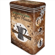 Buy Nostalgic-Art Clip Top Storage Tin Coffee House 7.5x11x17.5cm