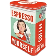 Buy Nostalgic-Art Clip Top Storage Tin Espresso Yourself 7.5x11x17.5cm