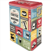 Buy Nostalgic-Art Clip Top Storage Tin Coffee Collage 7.5x11x17.5cm