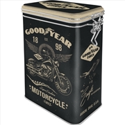 Buy Nostalgic-Art Clip Top Storage Tin Goodyear - Motorcycle 7.5x11x17.5cm