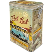 Buy Nostalgic-Art Clip Top Storage Tin VW Let's Get Lost 7.5x11x17.5cm