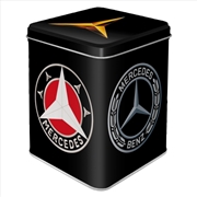 Buy Nostalgic-Art Tea Storage Tin Mercedes-Benz Logo Evolution 7.5x7.5x9.5cm