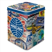 Buy Nostalgic-Art Tea Storage Tin Pan Am Travel Collage 7.5x7.5x9.5cm