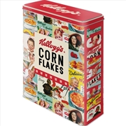 Buy Nostalgic-Art Tin Storage Box XL Kellogg's Corn Flakes Collage 8x19x26cm