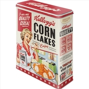 Buy Nostalgic-Art Tin Storage Box XL Kellogg's Corn Flakes Quality Cereal 8x19x26cm