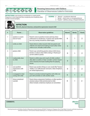 Buy Parenting Interactions with Children: Checklist of Observations Linked to Outcomes (PICCOLO (TM)) To