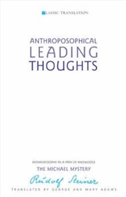 Buy Anthroposophical Leading Thoughts