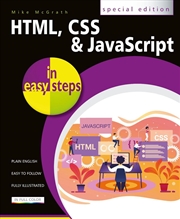 Buy HTML, CSS and JavaScript in easy steps