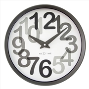 Buy NeXtime Big Number Wall Clock 30cm - Charcoal Grey
