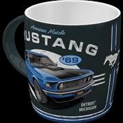 Buy Nostalgic-Art Ceramic Mug Ford Mustang - 1969 Mach 1 Blue 8.5x9x8.5cm