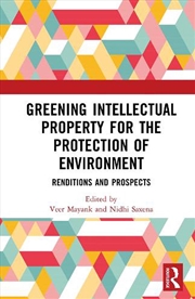 Buy Greening Intellectual Property for the Protection of Environment