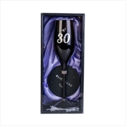 Buy Happy 30th Birthday Black Luxe Champagne Flute