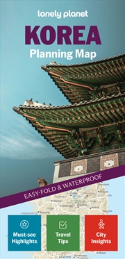 Buy Lonely Planet Korea Planning Map