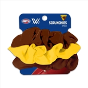 Buy AFL - Hawthorn Scrunchies 3Pk