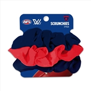 Buy AFL - Melbourne Scrunchies 3Pk