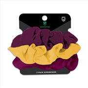 Buy Nrl - Broncos Scrunchies 3Pk