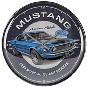 Buy Nostalgic-Art Wall Clock Ford Mustang - 1969 Mach 1 Blue 30cm