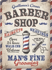 Buy Nostalgic-Art Large Sign Barber Shop 30x40x0.5cm