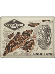 Buy Nostalgic-Art Large Sign Goodyear Factories Since 1898 30x40x0.5cm