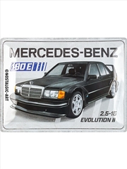 Buy Nostalgic-Art Large Sign Mercedes-Benz - 190 E 2.5-16 Evolution II 30x40x0.5cm