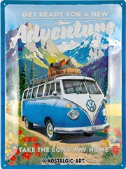 Buy Nostalgic-Art Large Sign VW Bulli - Ready For A New Adventure  30x40x0.5cm