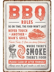 Buy Nostalgic-Art Medium Sign BBQ Rules 20x30cm 20x30x0.5cm