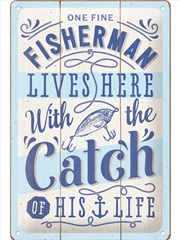Buy Nostalgic-Art Medium Sign One Fine Fisherman 20x30x0.5cm