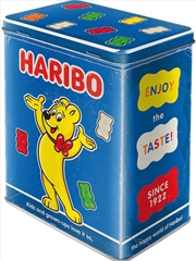Buy Nostalgic-Art Tin Storage Box Large Haribo - Enjoy The Taste Blue 10x14x20cm