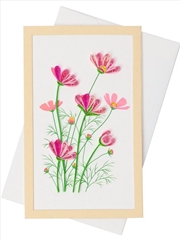 Buy Quilled Framed Standing Greeting Card Pink Daisy 7.5x12.5cm